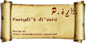 Pastyák Évald névjegykártya